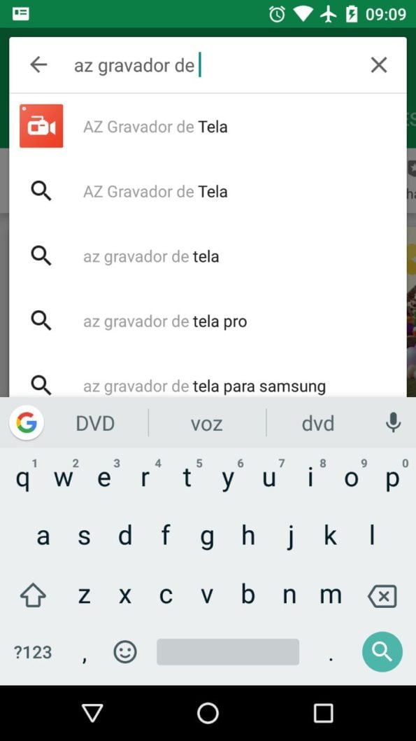 Basta pesquisar na Plaay Store por AZ Gravador de Tela.