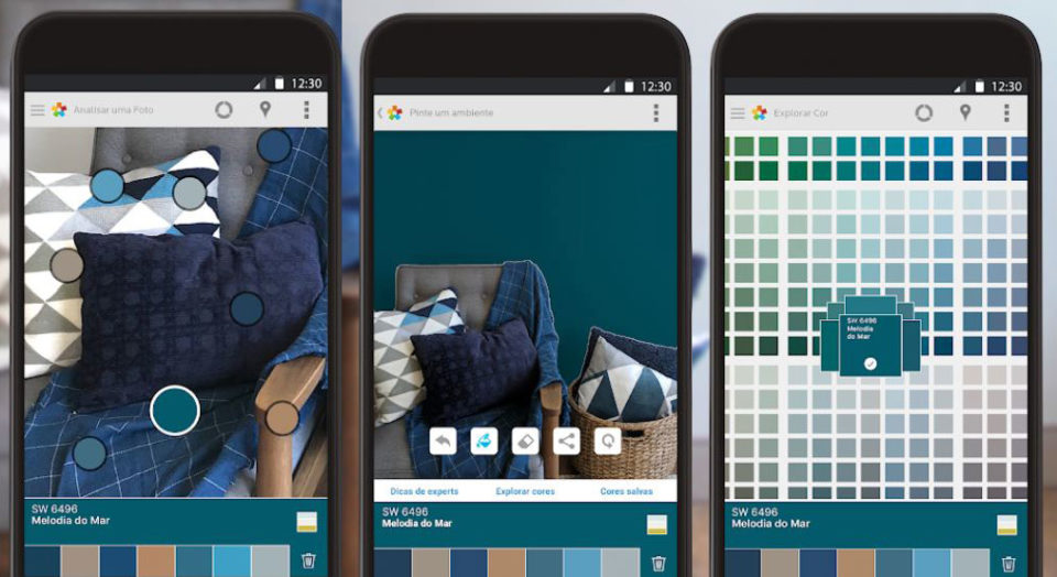 O Color Snap identifica o tom de cor de uma parede - Foto divulgação