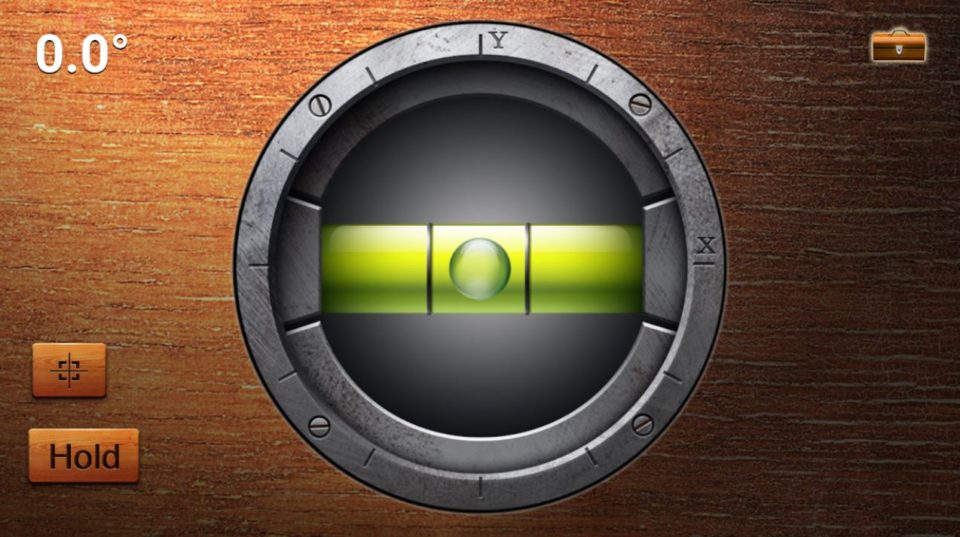 O iHandy Level Free funciona como prumo virtual