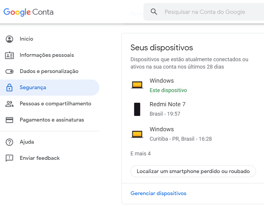 Como proteger seu smartphone android contra roubo e perda - Google Conta