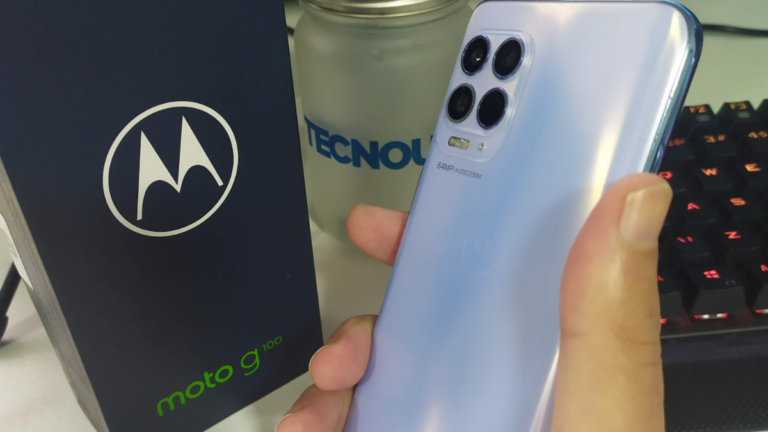 Moto G100 Luminous Sky (Imagem: Alexandre Cordeiro/TecnoUp)