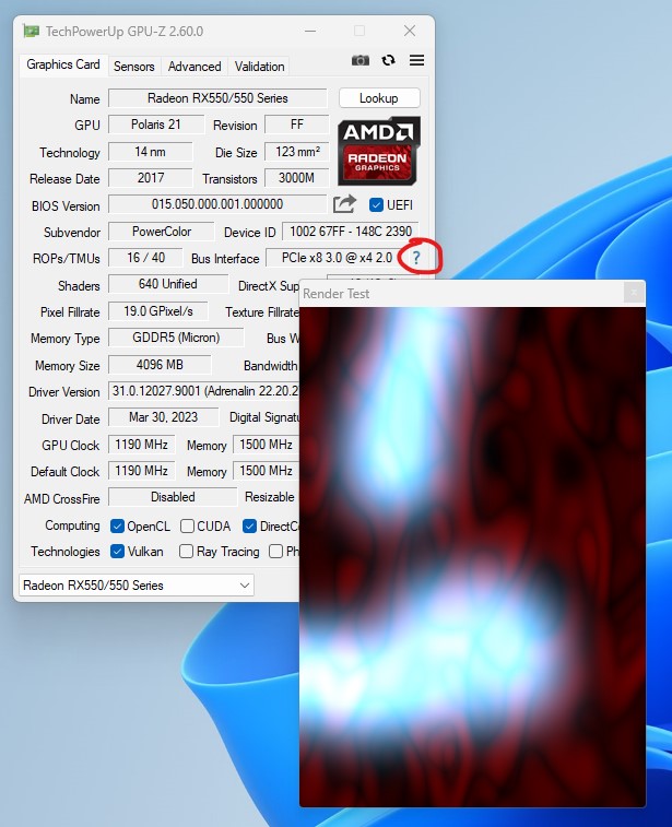 Render Test em funcionamento